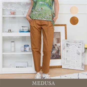 現貨【MEDUSA 曼度莎】口袋蓋壓褶工裝長褲 - 2色（M-XL）｜女休閒長褲 男友褲