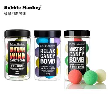 【韓國 Bubble Monkey】CANDY BOMB 碳酸浴泡澡球 10入罐裝 - 三款