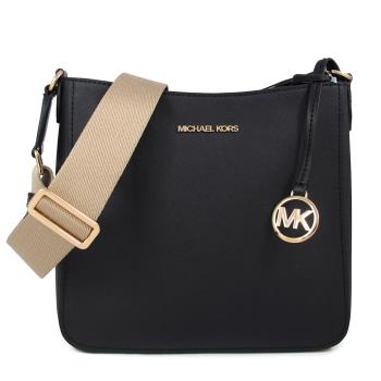 MICHAEL KORS 金字LOGO黑色防刮斜背包