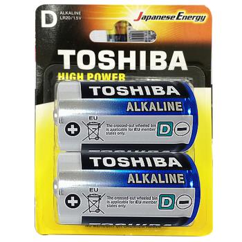 【東芝Toshiba】1號(D)鹼性電池2入(LR20 1.5V ALKALINE)