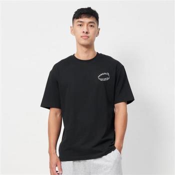 Kangol 男款 女款 黑色 中性 休閒 寬版 印花 環狀Logo 圓領 T恤 上衣 短袖 6325101220