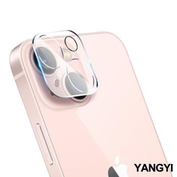 YANGYI揚邑-iPhone 13 / 13 mini 防爆防刮3D全包覆9H夜光圈鏡頭鋼化玻璃膜保護貼