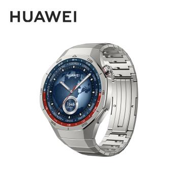 【贈耳機FreeBuds Pro 3＋錶帶】HUAWEI Watch GT5 Pro 46mm 運動健康智能手錶 經典款｜鈦空銀