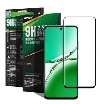 NISDA For OPPO Reno 12F 5G 完美滿版玻璃保護貼-黑