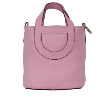 二手商品9.8成新_HERMES In The Loop 18 銀釦手提豬鼻水桶包 錦葵紫