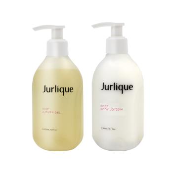 Jurlique 茱莉蔻 恬蜜玫瑰沐浴養膚特惠組(沐浴露300ml+身體乳300ml)