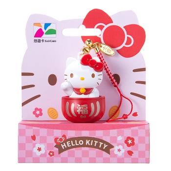 【悠遊卡】HELLO KITTY招財達摩3D造型悠遊卡-受託代銷