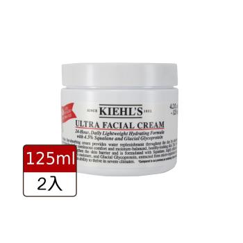 女王限定【Kiehl’s 契爾氏】冰河醣蛋白保濕霜-新版125ml*2入組