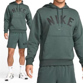 Nike Swoosh Fleece PO 男款 綠色 運動 休閒 毛圈布 帽T 連帽 上衣 長袖 FV9920-338