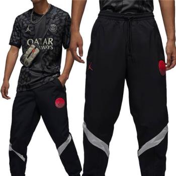 Nike J PSG Woven Pant 男款 黑色 巴黎 防潑水 休閒 運動 喬丹 口袋 長褲 FV7733-045