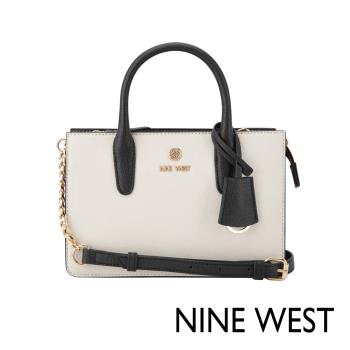 NINE WEST SIERA 方形手提斜背包-拼接白(540976)