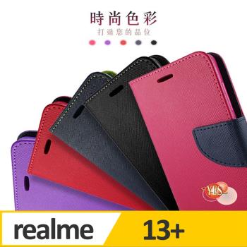 realme13+  5G ( 6.67 吋 )       新時尚 - 側翻皮套