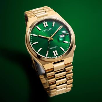 CITIZEN 星辰 限量款青春撞色機械錶/奢華金/40mm/NJ0152-51X