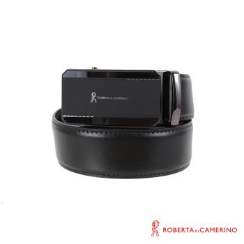 【Roberta di Camerino】頭層牛皮 - 自動扣皮帶