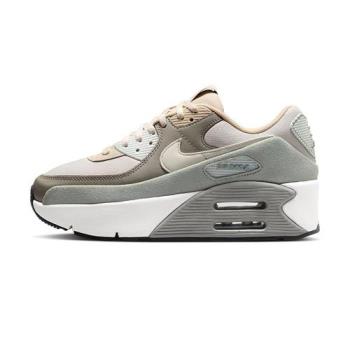 Nike Air Max 90 LV8 女 灰 復古 雙層氣墊 緩震 運動 厚底 休閒鞋 FD4328-108