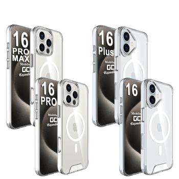 GCOMM iPhone 16 series 磁吸晶透軍規防摔殼 Crystal Fusion MagSafe