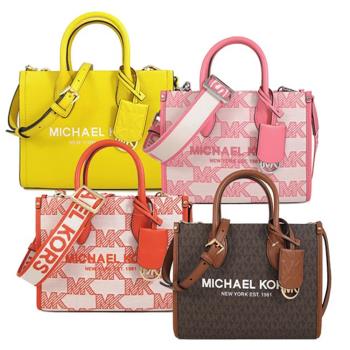 MICHAEL KORS 滿版LOGO托特兩用包 多色可選