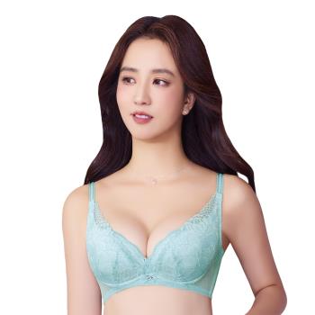 【Swear 思薇爾】撩波香雪蘭系列B-E罩蕾絲集中包覆女內衣(青空綠)