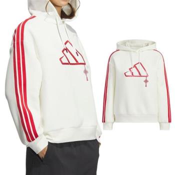 Adidas CW Hoody 女款 米色 運動 休閒 連帽 帽T CNY 上衣 長袖 JZ1638