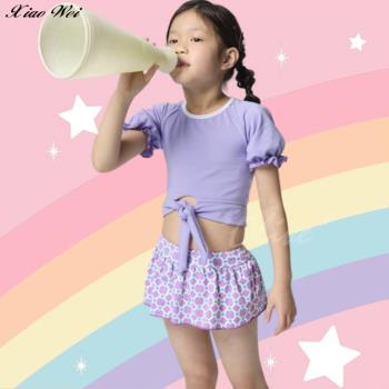 【沙麗品牌】 流行女童二件式短背心泳裝 NO.238018