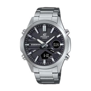 【CASIO 卡西歐】EDIFICE 新潮型男 雙顯男錶 長效電力 電話簿 EFV-C120D (EFV-C120D-1A)