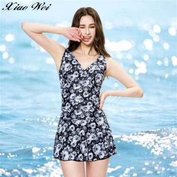 梅林品牌 時尚大女連身裙泳裝 NO.M34518