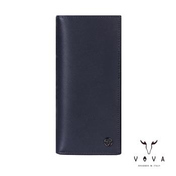 VOVA 沃汎 CASSIEN 卡西安系列12卡長夾 -藍色 VA134W005NY