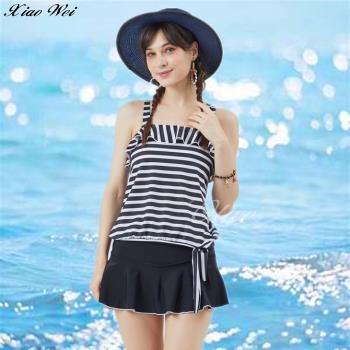 蘋果牌 時尚大女二件式裙款泳裝 NO.1134068
