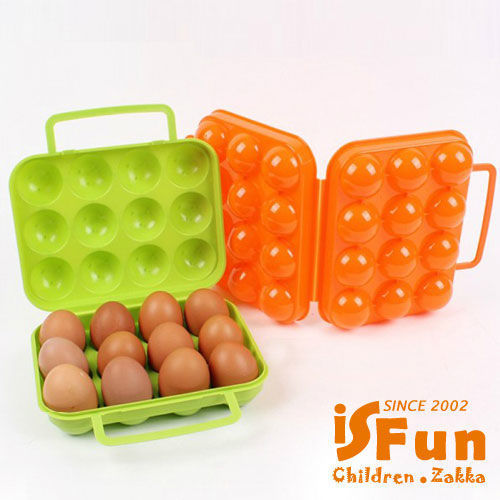 【iSFun】野餐露營＊12顆裝雞蛋防撞盒/隨機色