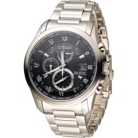 星辰 CITIZEN 沈穩霸氣五局電波限定錶 AT9080-57E 黑