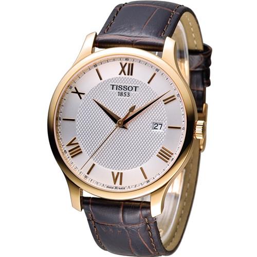 天梭 TISSOT Tradition系列 懷舊古典時尚腕錶 T0636103603800