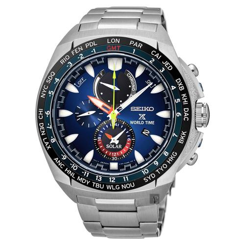 SEIKO精工Prospex海世界計時腕錶-藍/44mmV195-0AB0B(SSC549P1)