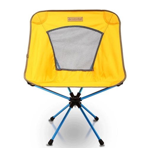 【OutdoorBase】AMOEBA變形蟲-360度輕量鋁合金旋轉椅-琥珀黃