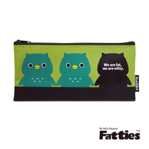 任-【Mini Beanie】Fatties筆袋/收納包-貓頭鷹(綠色)