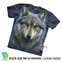 【摩達客】(預購)美國進口The Mountain 勇戰之狼 純棉環保短袖T恤