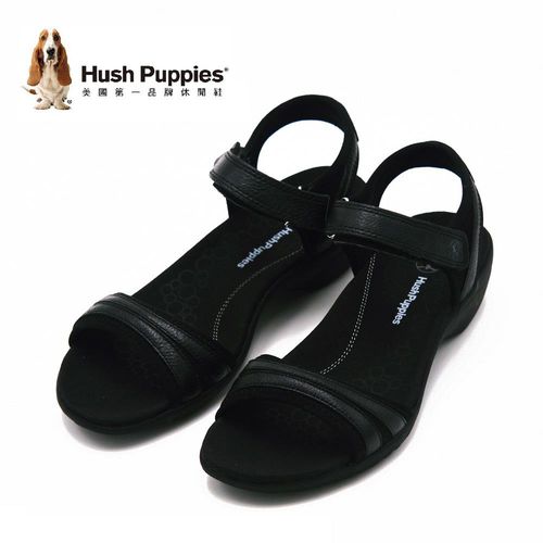 Hush Puppies Athos系列一字帶涼鞋 女鞋-黑(另有橘、深藍)