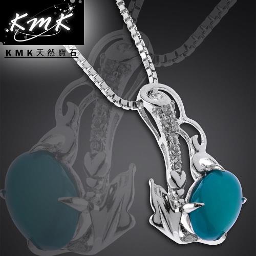 KMK天然寶石【台灣藍寶】3克拉-項鍊