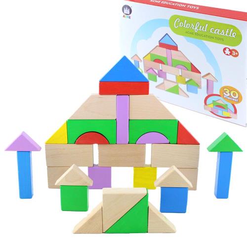 【瑪琍歐玩具】彩色城堡30片積木組