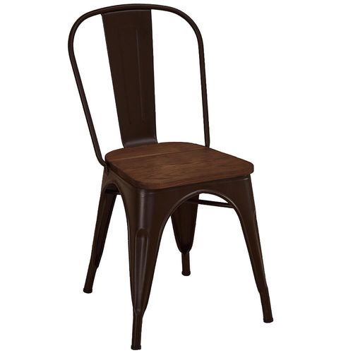 【AT HOME】強尼黑色木面餐椅