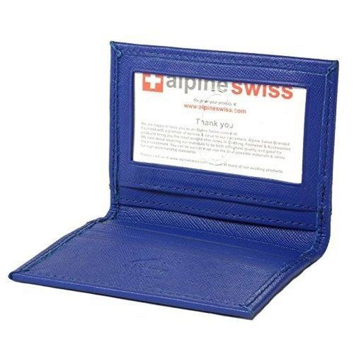 Alpine Swiss 2017瑞士薄型悠遊卡名片鈷藍色皮夾(預購)