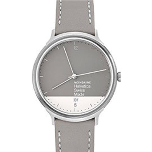 MONDAINE 瑞士國鐵設計系列限量腕錶禮盒-灰x白/38mm
