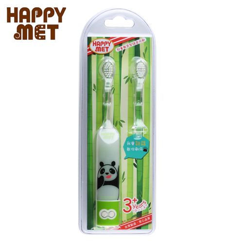 【BabyTiger虎兒寶】HAPPY MET 兒童教育型語音電動牙刷 (附替換刷頭X1) - 熊貓款