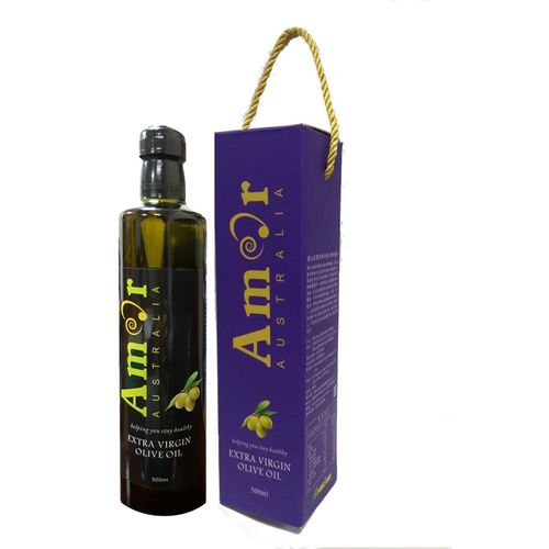 澳洲AMOR獨立莊園頂級冷壓初榨橄欖油 500ml 單入禮盒組