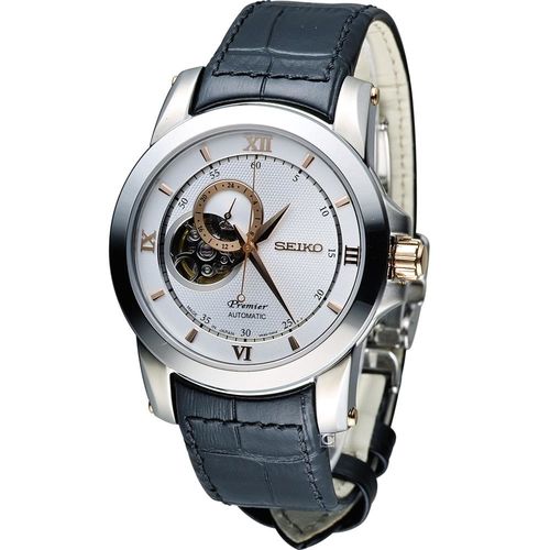 SEIKO Premier 精工 尊品鏤空開芯機械腕錶 4R39-00P0KS SSA322J1