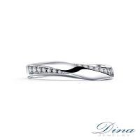 DINA JEWELRY 蒂娜珠寶 絲綢戀曲鑽石對戒-女戒_預購