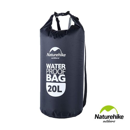 Naturehike 戶外輕量可透視密封防水袋 收納袋20L 黑色