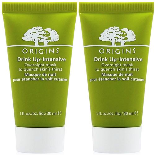 ORIGINS品木宣言 一飲而盡深度滋潤面膜30mlx2入組+化妝棉90片(綠)