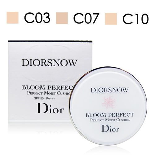 Dior迪奧 雪晶靈光感氣墊粉餅組15gx2入 #C07象牙色
