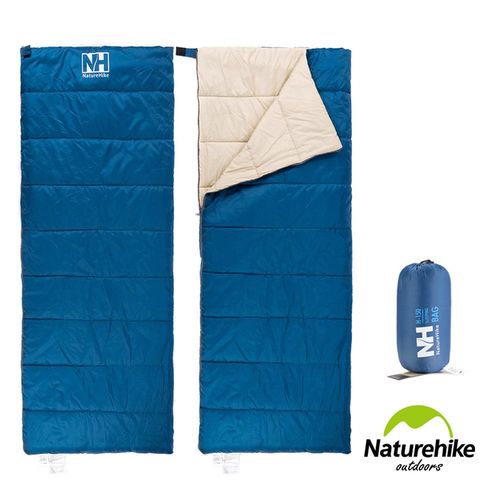 Naturehike H150春夏款輕薄透氣便攜式信封睡袋 深藍