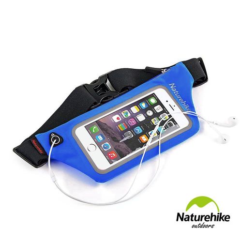 Naturehike 反光防水可透視貼身路跑運動腰包 手機包 寶藍